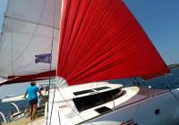 sailing yacht red gennaker
